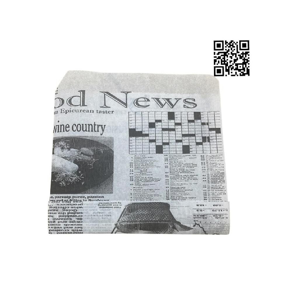 Greaseproof Oil-Resistant Hamburger Paper Sheets 13×13.5 cm Pack 1000