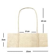 Kraft Twisted Paper Handles Pack 2000 Natural Brown Reinforced