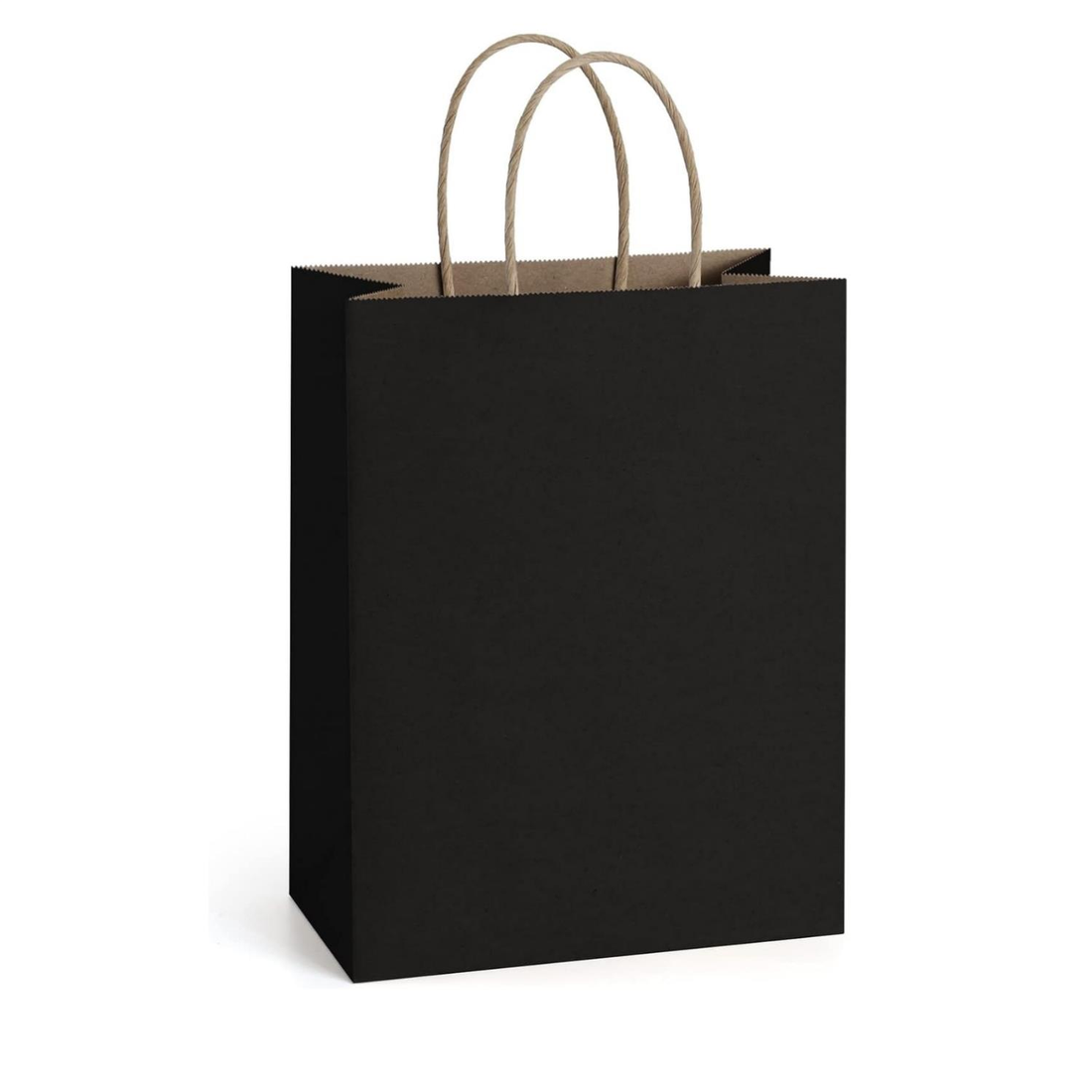 Black Kraft Twisted-Handle Paper Shopping Bag 25x31x12cm Eco-Friendly