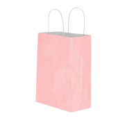 Pink Kraft Paper Bag with Twisted Handles 25x31x12cm