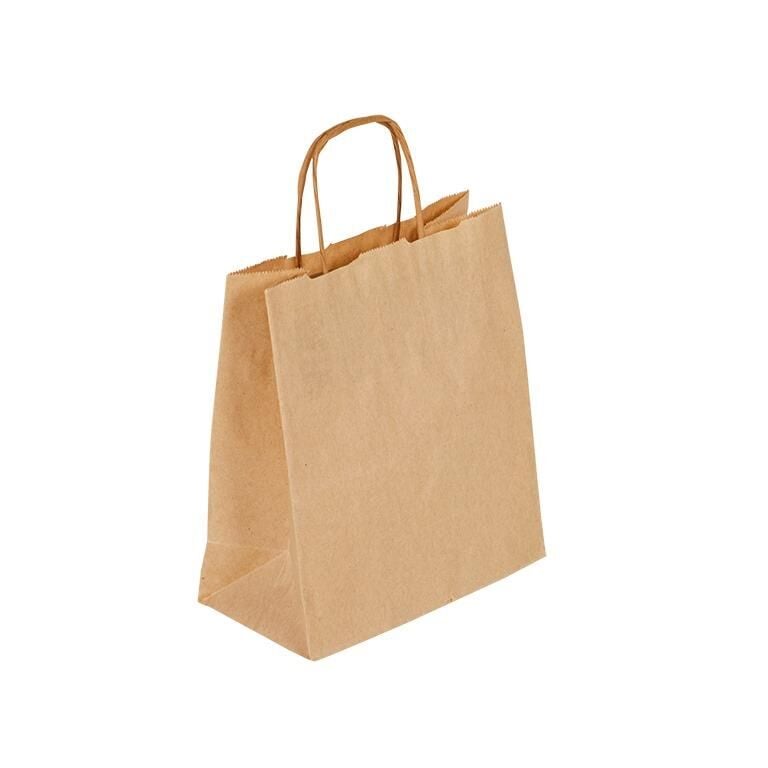 Brown Kraft Paper Bag with Twisted Handles 22x28x12cm