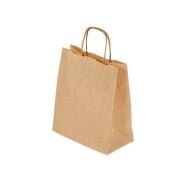 Brown Kraft Paper Bag with Twisted Handles 22x28x12cm