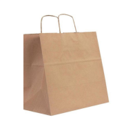 32x30x16cm Brown Kraft Paper Bag with Twisted Handles 90gsm