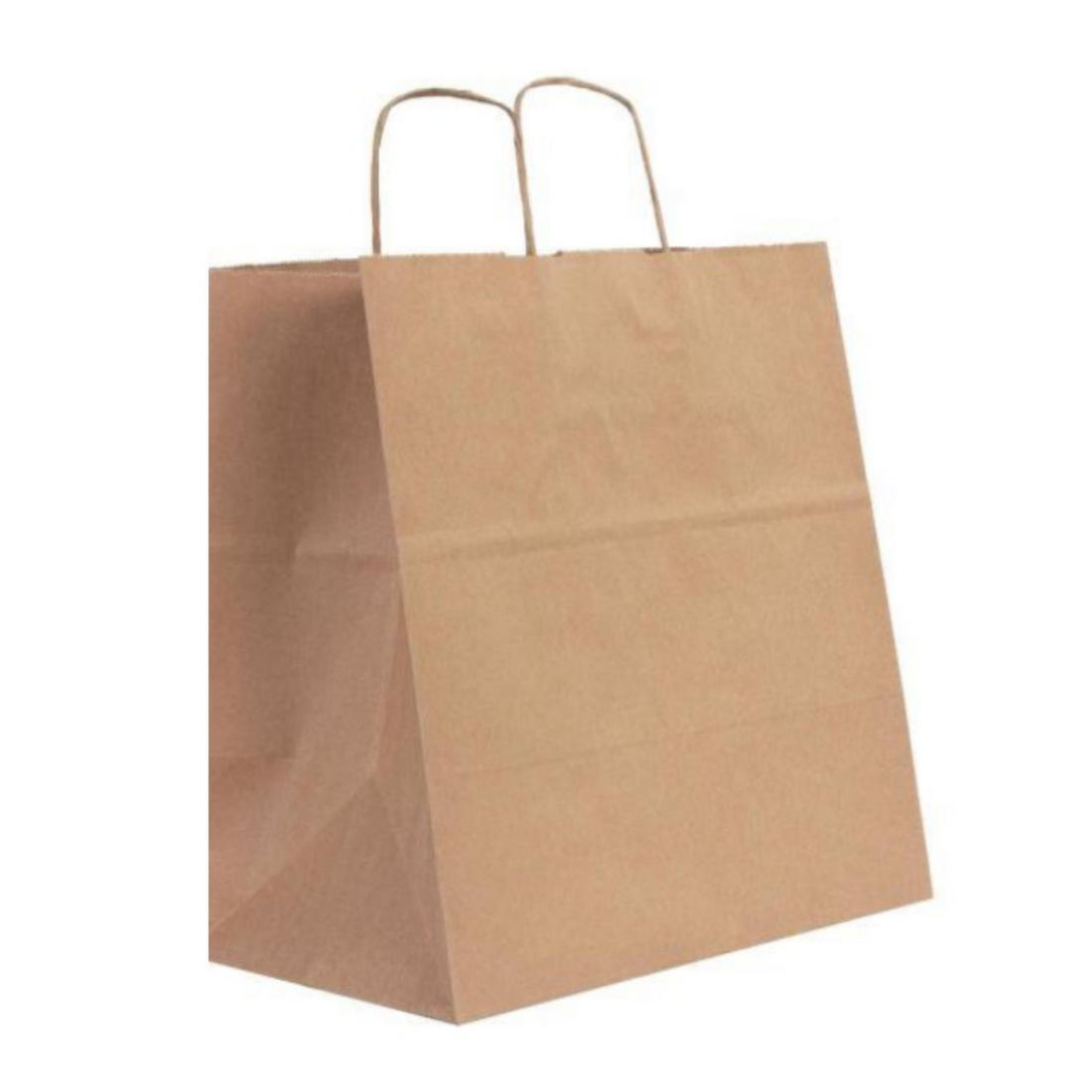 Brown Kraft Twist-Handle Paper Bag 32 x 35 x 21 cm Durable Recyclable