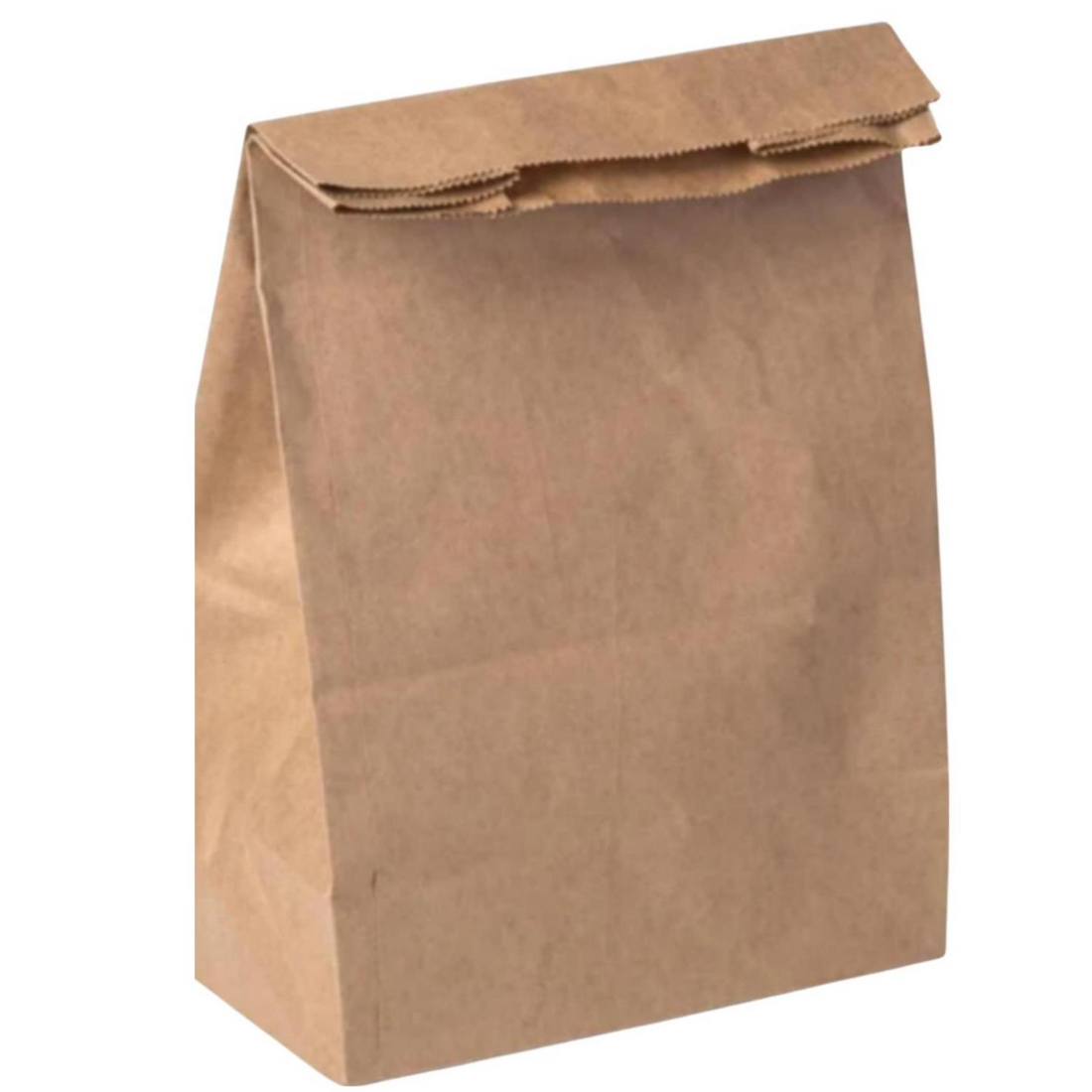 Gizpak Kraft Flat-Bottom Carry Bag, Recycled Paper, 32x40x12 cm
