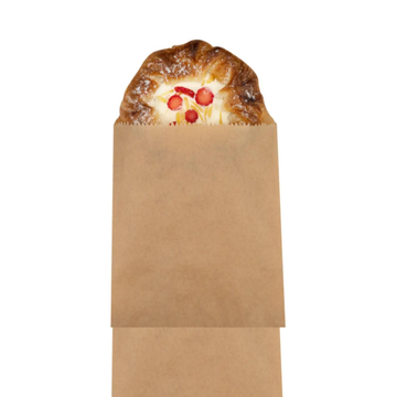 Brown Kraft Paper Bag 125g 12x20x5cm Recycled Food-Grade Compostable