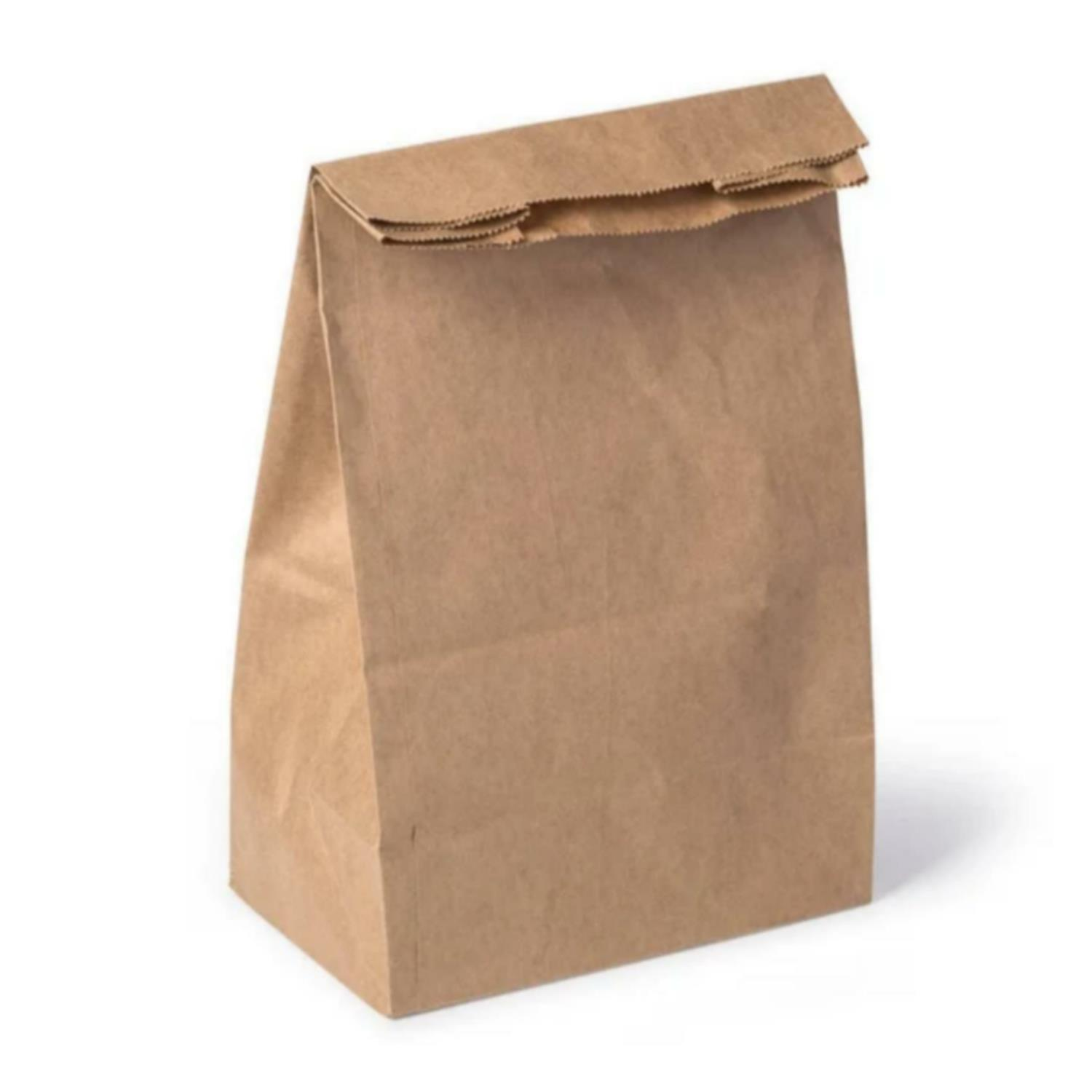 Heavy Duty Kraft Takeaway Carry Bag 22x28x12cm Durable