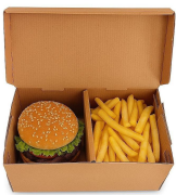 Micro Corrugated Hamburger Box 20×12×9.3cm Pack of 100