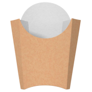 Large Kraft Chips Box - Natural Oil-Resistant Chips Container