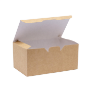 Small Kraft Nugget Box 12x8x6cm Food-Grade Cardboard Takeaway