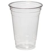 GIZPAK Clear PET Cup 500ml Disposable Cold Drink Cups