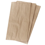 Samua Striped Kraft Paper Bags Capacity 500g Side-Gusset 15x28x8 cm