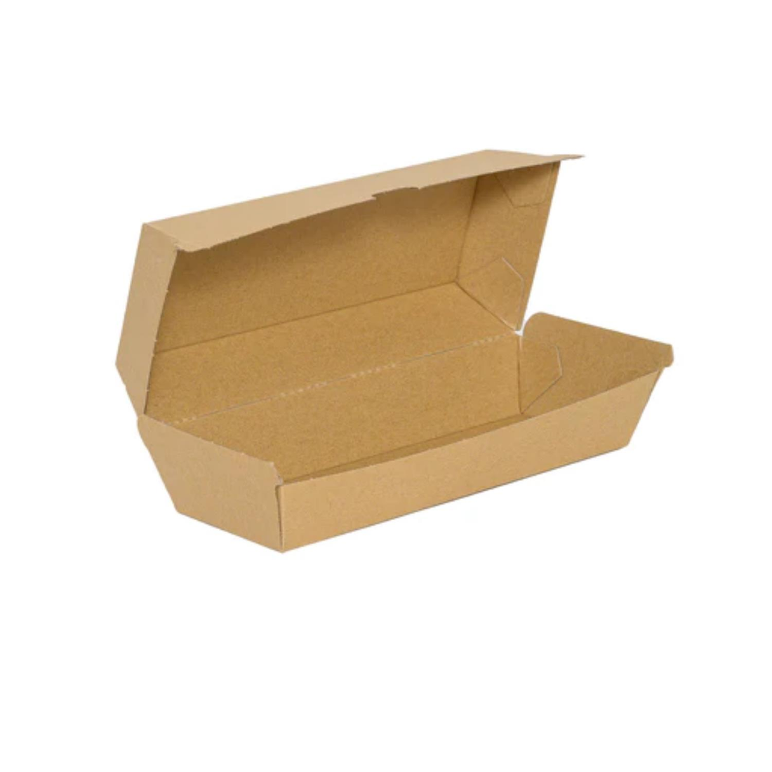 Kraft Sandwich Box 19.5x11x7cm Sturdy Cardboard Takeaway Box 200 pieces