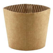 7 Oz Kraft Cardboard Cup Sleeve – Insulating Hot Drink Holder