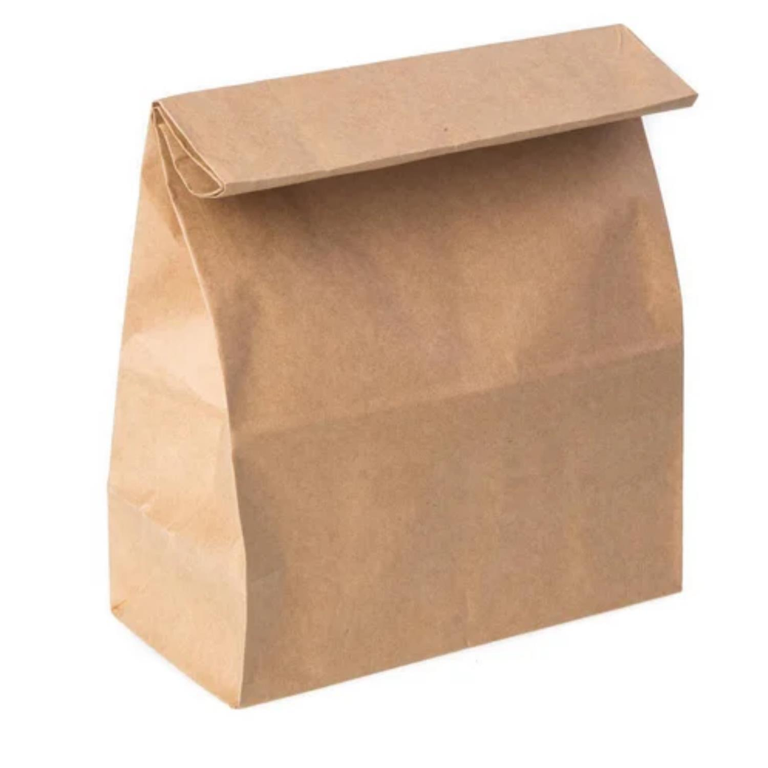 Durable Kraft Square Base Carry Bag 27x29x16 cm Recyclable