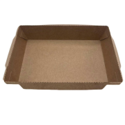 Kraft 2100 ml Disposable Food Container with PET Lid Leakproof