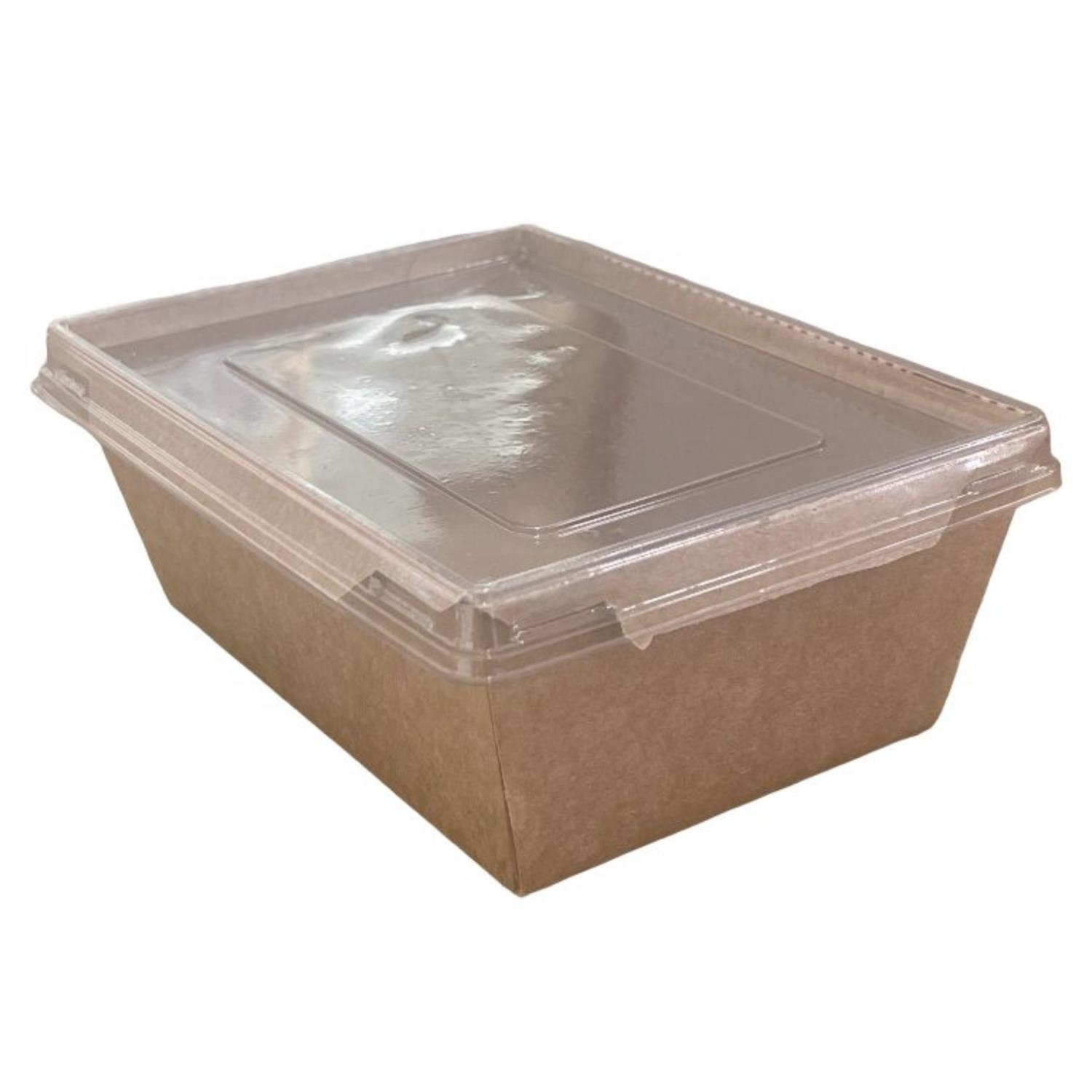 Kraft 750ml Leak-Resistant Food Container with PET Lid