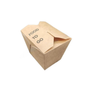 Kraft Cardboard Lunch Box with Lid 9.5x11x9.5cm 200 Pack