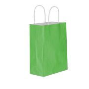 Green Kraft Paper Bag 25x31x12cm with Twisted Handles